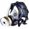 THSINDE Masque Respiratoire Intégral Réutilisable, Respirateur Gaz Cover Vapeur Organique, Masque Net Pocket 6800 + Boite Filtre Trapézoïdal N°4 + Coton + Coque De Réception -Protection des voies respiratoires Soldes 54082258 1