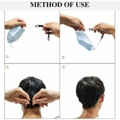 DECKON Clip De Masque, Clip De Masque, Crochet De Masque, (noir) -Protection des voies respiratoires Soldes 54168571 4