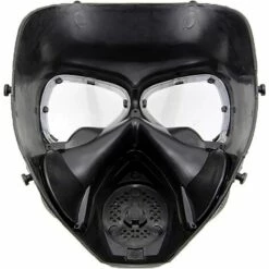 LITZEE Masque Tactique Avec Double Ventilateur Anti-buée Masque De Protection Contre Les Gaz Ou Pour Le Paintball, Noir 8 LITZEE Masque Tactique Avec Double Ventilateur Anti-buée Masque De Protection Contre Les Gaz Ou Pour Le Paintball, Noir -Protection des voies respiratoires Soldes 54176832 3