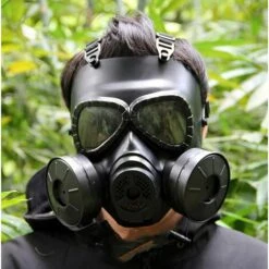 LITZEE Masque Tactique Avec Double Ventilateur Anti-buée Masque De Protection Contre Les Gaz Ou Pour Le Paintball, Noir 9 LITZEE Masque Tactique Avec Double Ventilateur Anti-buée Masque De Protection Contre Les Gaz Ou Pour Le Paintball, Noir -Protection des voies respiratoires Soldes 54176832 4