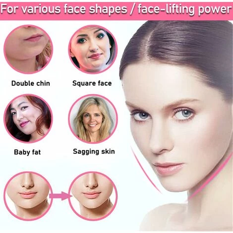 GDRHVFD Courroie Minceur Du Visage, Pas De Ceinture De Levage Douloureuse De Visage Sous La Bande Baba, Réducteur De Colonne Double Inférieur, Vigne Vigne Ascenseur Femmes Éliminez La Peau Tombante Souffleur Soulever Le Masque Anti-Âge Magenta (Orange) 5 GDRHVFD Courroie Minceur Du Visage, Pas De Ceinture De Levage Douloureuse De Visage Sous La Bande Baba, Réducteur De Colonne Double Inférieur, Vigne Vigne Ascenseur Femmes Éliminez La Peau Tombante Souffleur Soulever Le Masque Anti-Âge Magenta (Orange) – Image 3