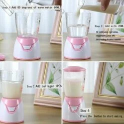 GDRHVFD Faire Un Masque Facial - Super Mini Mini Fabricant Fabricant Masque De Fruits Diy Avec 32 Comprimés De Collagène