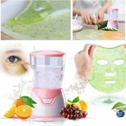GDRHVFD Faire Un Masque Facial - Super Mini Mini Fabricant Fabricant Masque De Fruits Diy Avec 32 Comprimés De Collagène -Protection des voies respiratoires Soldes 54343079 3