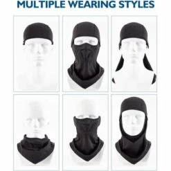 ILOVEMILAN Casquette De Masque De Cyclisme, Tour De Cou, Masque De Tour De Cou Froid Et Coupe-vent Pour Skis, Motos, Vélos, équitation, Alpinisme, Chasse Et Autres Sports De Plein Air D'hiver -Protection des voies respiratoires Soldes 54412784 5