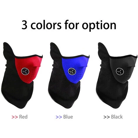 SUPERSELLER Couverture Mi-visage En Polaire Chaude Avec Filtre Protection Du Visage Par Temps Froid Coupe-vent Cache-cou Pour Moto Vélo Cyclisme Ski Sports De Plein Air - Bleu 5 SUPERSELLER Couverture Mi-visage En Polaire Chaude Avec Filtre Protection Du Visage Par Temps Froid Coupe-vent Cache-cou Pour Moto Vélo Cyclisme Ski Sports De Plein Air - Bleu – Image 3