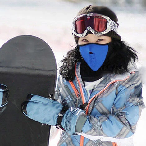 SUPERSELLER Couverture Mi-visage En Polaire Chaude Avec Filtre Protection Du Visage Par Temps Froid Coupe-vent Cache-cou Pour Moto Vélo Cyclisme Ski Sports De Plein Air - Bleu 7 SUPERSELLER Couverture Mi-visage En Polaire Chaude Avec Filtre Protection Du Visage Par Temps Froid Coupe-vent Cache-cou Pour Moto Vélo Cyclisme Ski Sports De Plein Air - Bleu – Image 5