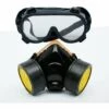 AIDUCHO Masque Respiratoire, Kit Masque Protection Respiratoire Réutilisable, Anti Poussière, Anti Gaz Masque Chimique Avec Lunettes De Protection Pour Peinture Travaux, Bricolage Ponçage - Noir -Protection des voies respiratoires Soldes 54458662 1