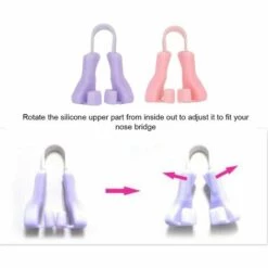 TANABATA Silicone Nez Shaper, 2Pcs Nez Up Levage Shaping Clip Nez Redresseur Beauté Nez Minceur Outil Nez Pont Lifter Pour Natural Nose Up Plus Slim Lifting -Protection des voies respiratoires Soldes 54481010 3