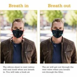 Triomphe Masque Anti-poussière Lavable Réutilisable Avec 7Filtres Pour La Course à Pied, Le Cyclisme, Les Activités De Plein Air -Protection des voies respiratoires Soldes 55212908 5