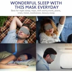 Masque De Nuit - Masque Sommeil Pour Hommes Et Femmes, Masque De Sommeil Anti-lumière Au Design Moderne, Masque Yeux Doux Et Confortable Pour Dormir, Avec Pochette De Voyage, Gris Fontainebleau 11 Masque De Nuit - Masque Sommeil Pour Hommes Et Femmes, Masque De Sommeil Anti-lumière Au Design Moderne, Masque Yeux Doux Et Confortable Pour Dormir, Avec Pochette De Voyage, Gris Fontainebleau -Protection des voies respiratoires Soldes 55255523 5