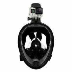 JARDIBRICODECO Masque De Snorkeling Intégral L / XL Noir -Protection des voies respiratoires Soldes 55315251 2