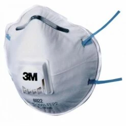 JARDIBRICODECO Masque Ffp2 Masque Filtrant Demi-masque Valve 3m