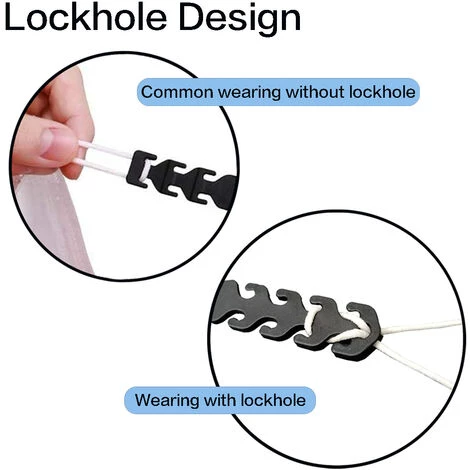 Extenseur De Sangle De Masque En Silicone,Triomphe Crochet Antidérapant Boucles Régables, éviter Les Maux Des Oreilles Et De Visage(5 Pcs) 5 Extenseur De Sangle De Masque En Silicone,Triomphe Crochet Antidérapant Boucles Régables, éviter Les Maux Des Oreilles Et De Visage(5 Pcs) – Image 3