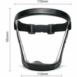CADEAUX Super Protective Face_Shield - Full Face Protective Shield Visor, Durable Transparent Face_Mask Clear Face_Shield, HD Anti-Fog Reusable Face Protective Cover - For Male Female Adults (Black) -Protection des voies respiratoires Soldes 55621308 5