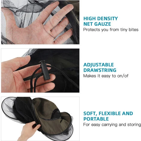 W.P.E Chapeaux Anti-insectes Chapeaux D'apiculture, Chapeaux De Pêche En Maille, Masques De Protection Contre Les Insectes, Protège-nuque, Cagoules Masques De Protection Contre Les Insectes 7 W.P.E Chapeaux Anti-insectes Chapeaux D'apiculture, Chapeaux De Pêche En Maille, Masques De Protection Contre Les Insectes, Protège-nuque, Cagoules Masques De Protection Contre Les Insectes – Image 5