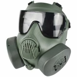 CADEAUX Masque Respiratoire Tactique De Protection Masque à Gaz Intégral Pour Militaire Airsoft Tir Chasse équitation Jeu Cs Cosplay Protection (vert) -Protection des voies respiratoires Soldes 55762138 2