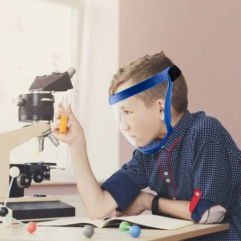 CADEAUX Masque Complet Transparent Anti-buée Anti-poussière Masque Complet Avec Filtre Bleu 4 CADEAUX Masque Complet Transparent Anti-buée Anti-poussière Masque Complet Avec Filtre Bleu – Image 2