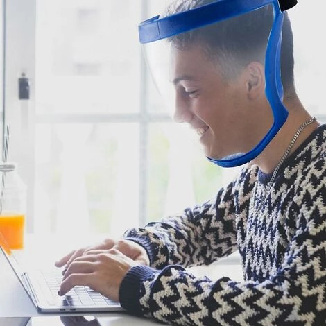 CADEAUX Masque Complet Transparent Anti-buée Anti-poussière Masque Complet Avec Filtre Bleu 5 CADEAUX Masque Complet Transparent Anti-buée Anti-poussière Masque Complet Avec Filtre Bleu – Image 3