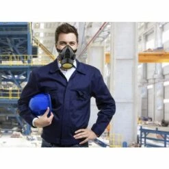 TINOR Masque Anti-Poussiere Protection Peinture Respirateur Chimique Industriel Contre Vapeur Toxique, Masque Cartouche Protection Soupape De Facile à Respirer, Noir -Protection des voies respiratoires Soldes 56198422 5