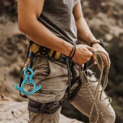 BEARSU Grand Dispositif De Descente à Oreille Recourbée Peak Rescue Terminal 8 Pour L’assurage Et La Descente En Rappel -Protection des voies respiratoires Soldes 56413200 5