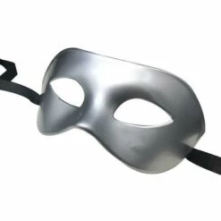 ILOVEMILAN Masque Pour Hommes De Mascarade D'Halloween (argent)