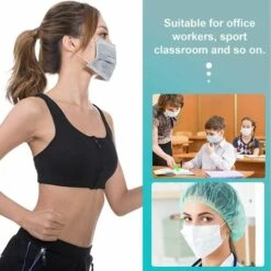 ROSIER 20 Pièces Crochet Pour Masque Sangle De Masque Extension De Masque Douleur D'oreille Soulagée, Extension De Crochet D'oreille Extension D'oreille (noir, 136*16mm),VEBTles -Protection des voies respiratoires Soldes 56707747 4