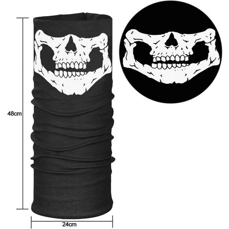 PERLE RARE Gants Squelette Blanc Et Masque De Crâne Os Fantômes Pour Soirée Costumée Halloween D’Adulte 5 PERLE RARE Gants Squelette Blanc Et Masque De Crâne Os Fantômes Pour Soirée Costumée Halloween D’Adulte – Image 3