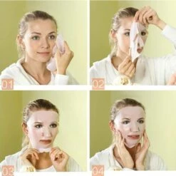 CADEAUX Couverture De Masque De Visage, Masque Réutilisable De Masque De Silicone Visage Facial De Vapeur Imperméable Masque De Beauté De Beautity -Protection des voies respiratoires Soldes 57016208 5