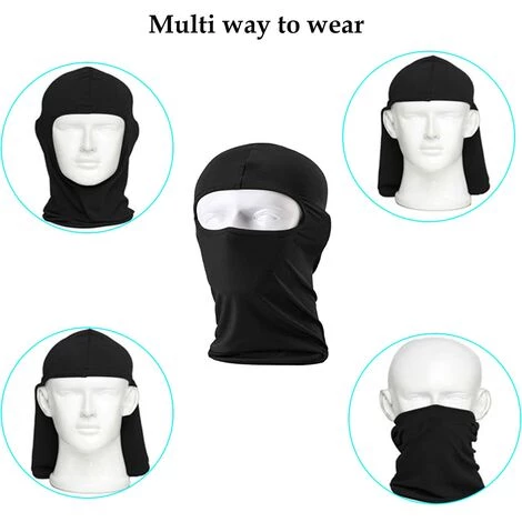 MONLY Masque Facial Cagoule 3 Pièces Multifonctionnel Et Autres Sports Respirant Léger UV Et Anti-poussière Unisexe 6 MONLY Masque Facial Cagoule 3 Pièces Multifonctionnel Et Autres Sports Respirant Léger UV Et Anti-poussière Unisexe – Image 4