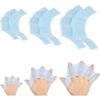 BEARSU 3 Paire Gants De Natation Gants De Plongée En Silicone Gants Palmés Pour Les Doigts De Natation Palmes De Natation à La Main Gants Paddle Pour Natation Plongée Pour Enfants Femmes Hommes (S/M/L, Bleu)
