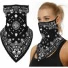 PERLE RARE Cache Cou Anti-Solaire Tour De Cou Homme Femme Masque Bandana Anti-UV Cagoule Bandeau Foulard Pour Moto Yoga Running Randonnée Équitation（04）