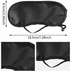 TINOR Lot De 15 Masques De Sommeil Pour Les Yeux Doux Avec Coussinet De Nez Noir -Protection des voies respiratoires Soldes 57644123 3