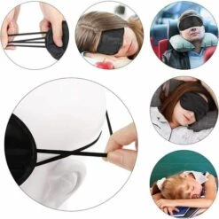 TINOR Lot De 15 Masques De Sommeil Pour Les Yeux Doux Avec Coussinet De Nez Noir -Protection des voies respiratoires Soldes 57644123 4