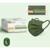 Masque , Masque Jetable Pour Adulte, Coussinets De Nez Ajustables Doux Et Respirants Lot De 50 Pièces,Armée Verte Masque De Protection LITZEE -Protection des voies respiratoires Soldes 57657196 1