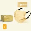 Masque , Masque Jetable Pour Adulte, Coussinets De Nez Ajustables Doux Et Respirants Lot De 50 Pièces,Feuille D'or Jaune Masque De Protection LITZEE -Protection des voies respiratoires Soldes 57658272 1