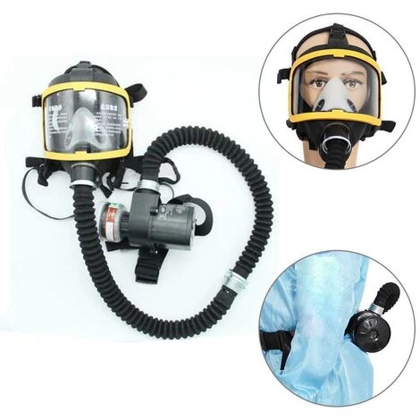 M-E Kit Système Electrique Respiratoire à Débit Constant + Masque Respiratoire De Protection + 1x Filtre à Cartouche - Système De Respirateur à Masque à Gaz Intégral Alimenté En Air 4 M-E Kit Système Electrique Respiratoire à Débit Constant + Masque Respiratoire De Protection + 1x Filtre à Cartouche - Système De Respirateur à Masque à Gaz Intégral Alimenté En Air – Image 2
