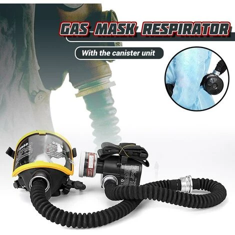 M-E Kit Système Electrique Respiratoire à Débit Constant + Masque Respiratoire De Protection + 1x Filtre à Cartouche - Système De Respirateur à Masque à Gaz Intégral Alimenté En Air 5 M-E Kit Système Electrique Respiratoire à Débit Constant + Masque Respiratoire De Protection + 1x Filtre à Cartouche - Système De Respirateur à Masque à Gaz Intégral Alimenté En Air – Image 3
