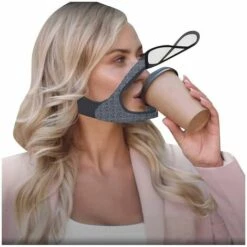 Ensoleillé Bouclier Anti-poussière Transparent Avec Double Fenêtre Transparente Protection Magnétique Anti-buée Transparente Réutilisable Et Lavable -Protection des voies respiratoires Soldes 58080606 3