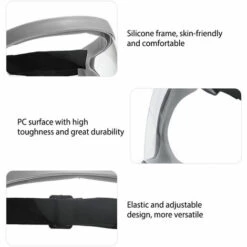 TANCYCO Écran Facial Intégral Transparent Anti-buée, Imperméable, Coupe-vent, Respirant, écran Facial De Sécurité Intégré, Filtre Anti PM2,5 Pour Le Travail, Le Nettoyage, Le Cyclisme (gris) -Protection des voies respiratoires Soldes 58382987 4