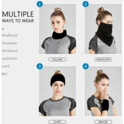 TANABATA Lot De 2 Unisexe Bandana Masque Facial écharpe Cagoule Cache-cou Chiffon Anti-poussière Lavable Vent Moto Masque Femmes Hommes Protection UV Réutilisable Housse Respirante Cyclisme En Plein Air -Protection des voies respiratoires Soldes 58510855 3