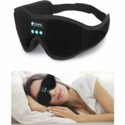 HEGUYEY Casque De Sommeil, Masque Pour Les Yeux Bluetooth Casque De Masque De Sommeil 3D