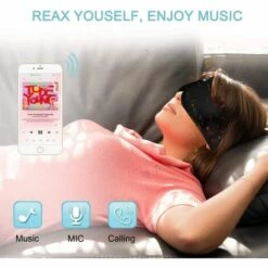 HEGUYEY Casque De Sommeil, Masque Pour Les Yeux Bluetooth Casque De Masque De Sommeil 3D -Protection des voies respiratoires Soldes 58839835 4