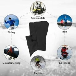 HIASDFLS Cagoule De Masque, 3 En 1 Multifonction Balaclava Chapeau Polaire Garder Chaud Cache-Oreilles Nez Tête Tour De Cou Pour Temps Froid Ski Outdoor Moto Montagne Camping Randonnée Hiver -Protection des voies respiratoires Soldes 59008038 5