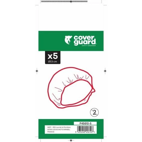 Centrale Brico Lot De 5 Charlottes Blanches De Protection P45610-5 4 Centrale Brico Lot De 5 Charlottes Blanches De Protection P45610-5 – Image 2