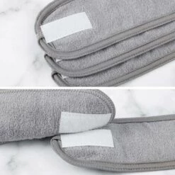 TRIOMPHE 3PCS Bandeau Maquillage Cheveux Lavable Bandeau Serre-Tête Scratch Gris Pour Spa Yoga Sport Se Maquiller Soins Du Visage（gris），T-Audace -Protection des voies respiratoires Soldes 59138596 3