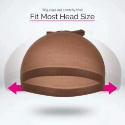 TRIOMPHE 6 Pièces Cap De Perruque Bonnet Perruque Femme Nylon Wig Cap Élastique Chapeau De Perruque Pour Femmes Et Hommes Marron，T-Audace -Protection des voies respiratoires Soldes 59138599 4