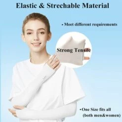 TRIOMPHE Compression Manchettes De Bras,T-Audace Manchons De Protection Solaire Anti-UV Unisexe UPF 50+, Couvre-bras Cool Pour Football, Golf, Volley-ball, Cyclisme Et Basket-ball，2 Paires（le Noir） -Protection des voies respiratoires Soldes 59138608 3