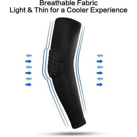 TRIOMPHE 1pc Coudières - Coudières De Basket-Ball Avec Coussinets En éponge épaisse Manchette De Protection Sportive Pour Basket-Ball Football Volley-Ball Boxe Entraînement (Noir)T-Audace 6 TRIOMPHE 1pc Coudières - Coudières De Basket-Ball Avec Coussinets En éponge épaisse Manchette De Protection Sportive Pour Basket-Ball Football Volley-Ball Boxe Entraînement (Noir)T-Audace – Image 4