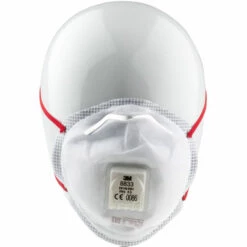 Masque Respiratoire Jetable 3M, FFP3, Avec Soupape, Avec Clip Nasal Réglable Série 8300 ( Prix Pour Boîte De 10 )