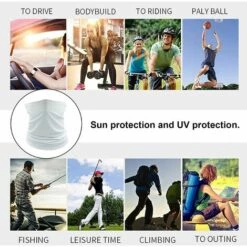 PERLE RARE Écharpe De Cou Tubulaire, Cou élastique Multifonctionnel Pour Hommes Et Femmes, Convient Pour La Moto, Le Ski, La Randonnée, Le Cyclisme Et D'autres Sports De Plein Air -Protection des voies respiratoires Soldes 59325308 4